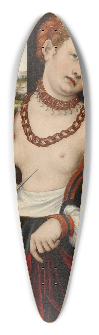 Lucas Cranach the Elder - The Suicide of Lucretia 39.3 inch art pintail longboard deck