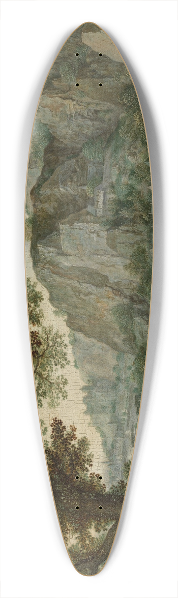 Lucas van Valckenborch - Huy viewed from Ahin 39.3 inch art pintail longboard deck