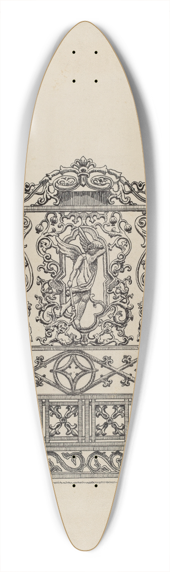 Lucien Verbeke - Cast Iron Gate 39.3 inch art pintail longboard deck