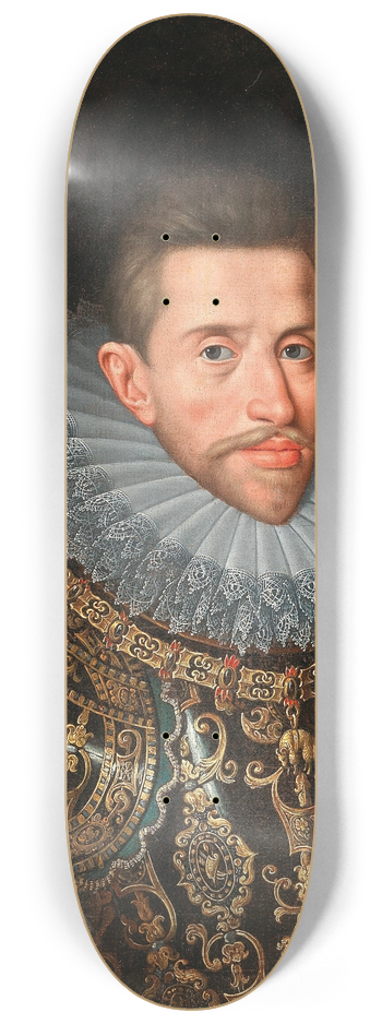 Circle of Frans Pourbus II - Portrait Of Archduke Albert Of Austria (15591621) In Armour 8.25 inch art skate deck