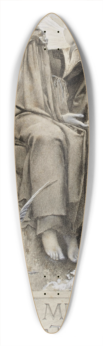 Luc-Olivier Merson - La Mer de Bretagne 39.3 inch art pintail longboard deck
