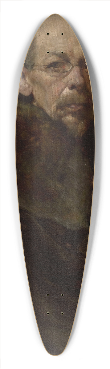 Ludomir Benedyktowicz - Portrait of an old man 39.3 inch art pintail longboard deck