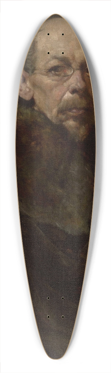 Ludomir Benedyktowicz - Portrait of an old man 39.3 inch art pintail longboard deck