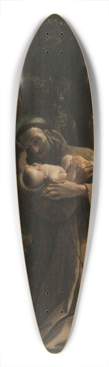 Ludovico Carracci - The Vision of Saint Francis of Assisi 39.3 inch art pintail longboard deck