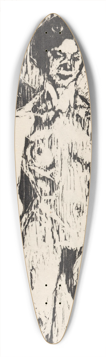 Ludvig Karsten - Nude 39.3 inch art pintail longboard deck