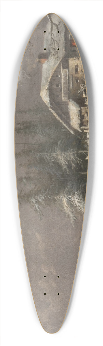 Ludvk Bartk - Winter Landscape 39.3 inch art pintail longboard deck