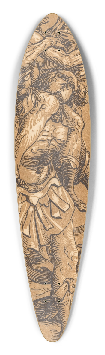 Ludwig Bsinck - Aeneas Saving His Father from Troy 39.3 inch art pintail longboard deck