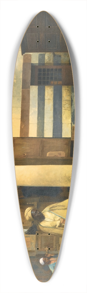 Ludwig Deutsch - In the Madrasa 39.3 inch art pintail longboard deck