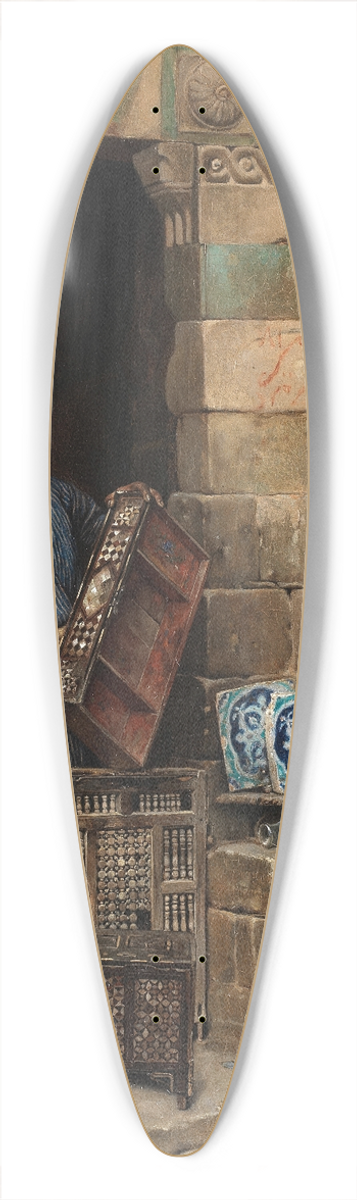 Ludwig Deutsch - The Woodworker 39.3 inch art pintail longboard deck