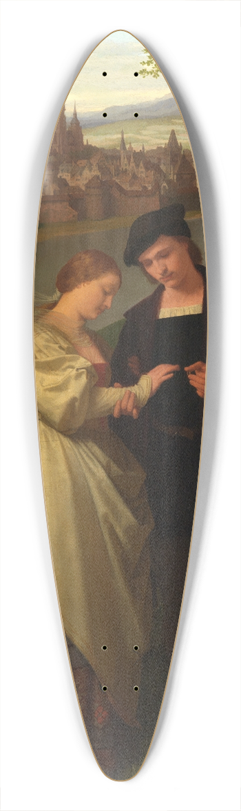 Ludwig Kachel - Minne 39.3 inch art pintail longboard deck