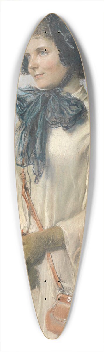 Ludwig Michalek - Auf der Reise 39.3 inch art pintail longboard deck