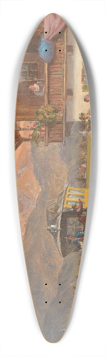 Ludwig Mller-Cornelius - Post Coach 39.3 inch art pintail longboard deck