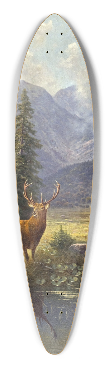 Ludwig Sckell - Hochwild in der hinteren Spielmannsau bei Oberstdorf 39.3 inch art pintail longboard deck