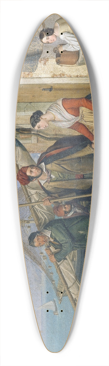 Ludwig von Beniczky - Eine venezianische Fischerfamilie 39.3 inch art pintail longboard deck