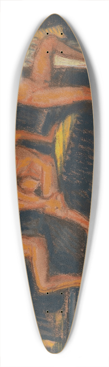 Ludwig von Hofmann - Badende Jungen 39.3 inch art pintail longboard deck