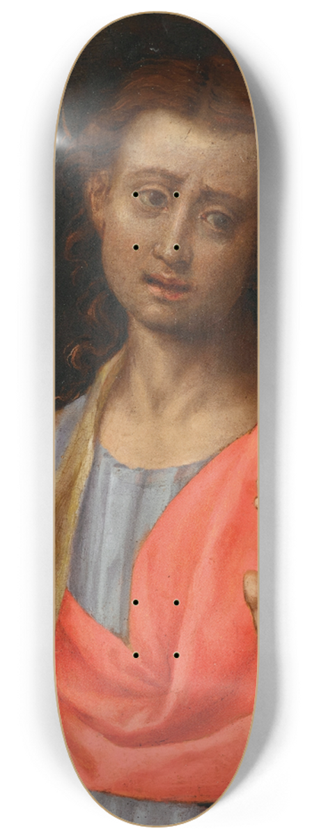 Circle of Jacopo Carucci, called Pontormo - Saint John the Evangelist 8.25 inch art skate deck