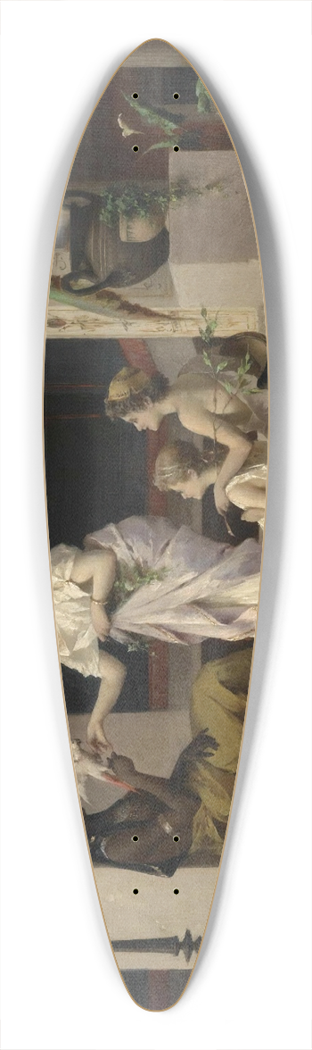 Luigi Crosio - New Friends 39.3 inch art pintail longboard deck