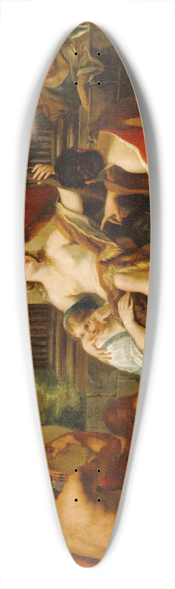 Luigi Garzi - Hercules and Omphale 39.3 inch art pintail longboard deck
