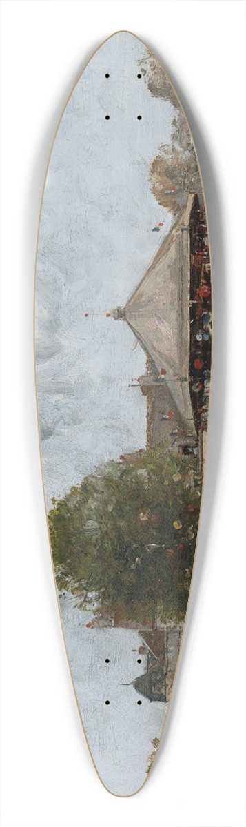 Luigi Loir - Fte foraine 39.3 inch art pintail longboard deck