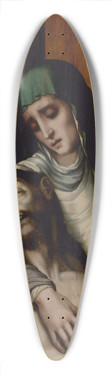 Luis De Morales - The Lamentation 39.3 inch art pintail longboard deck