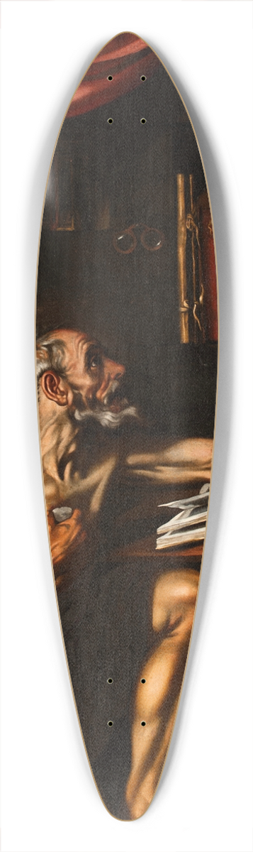 Luis Tristn - St Jerome Doing Penance in his Study 39.3 inch art pintail longboard deck