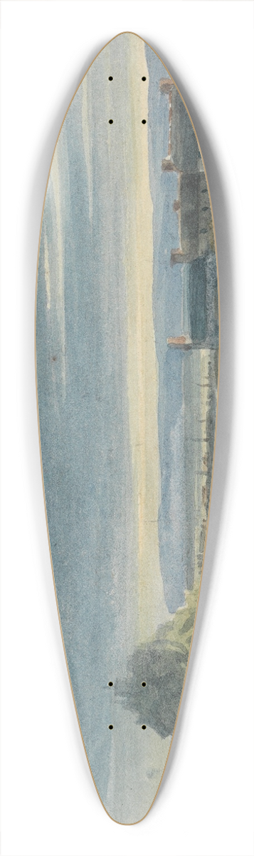 Luke Clennell - St. Michaels Mount, Cornwall 39.3 inch art pintail longboard deck
