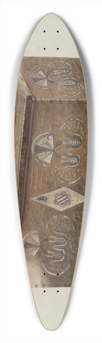 Luther D. Wenrich - Pa. German Chest 39.3 inch art pintail longboard deck