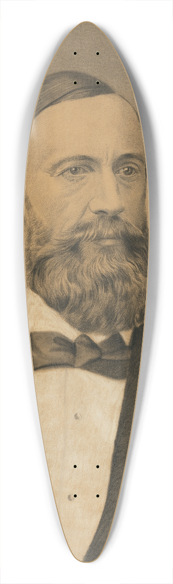 L. Wieser - James Heaton Baker 39.3 inch art pintail longboard deck