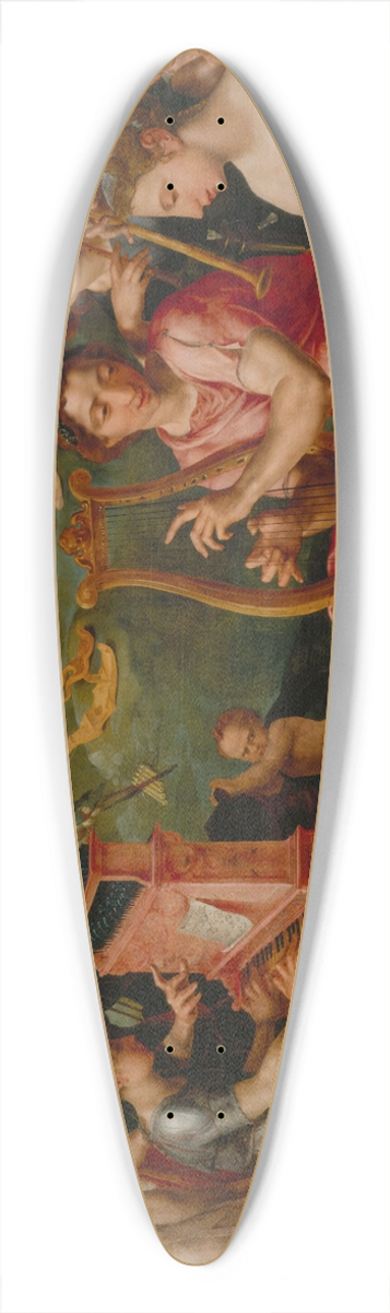 Maarten Van Heemskerck - Apollo and the Muses 39.3 inch art pintail longboard deck