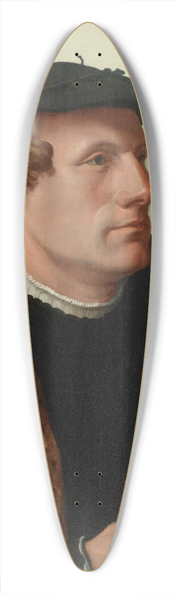 Maarten Van Heemskerck - Portrait Of A Gentleman In A Fur-Lined Cloak 39.3 inch art pintail longboard deck