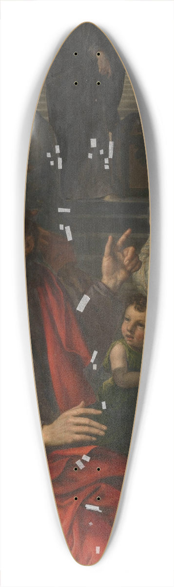 Maerten De Vos - The Widows Offering 39.3 inch art pintail longboard deck