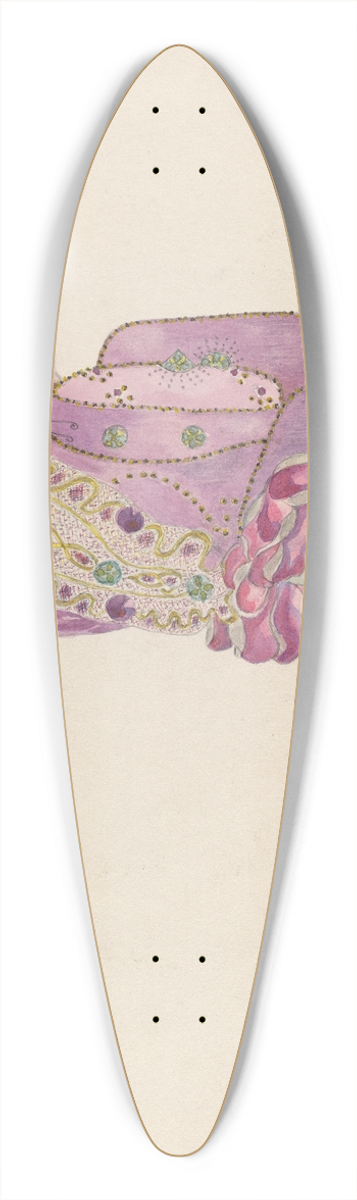 Mae Szilvasy - Hat 39.3 inch art pintail longboard deck