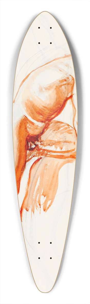 Magnus Enckell - Alaston mies 39.3 inch art pintail longboard deck