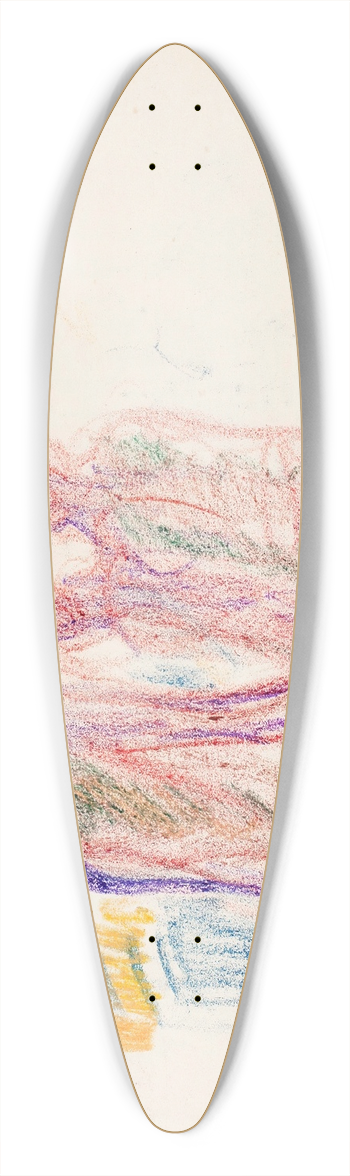 Magnus Enckell - Luonnos Nylands Nationin Veljesvala -maalausta varten, keskiosa 39.3 inch art pintail longboard deck