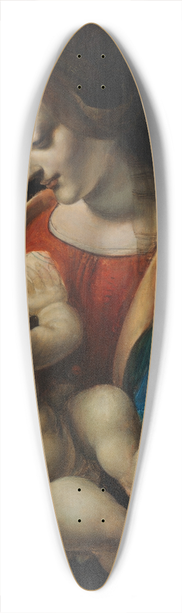 Magnus Enckell - Madonna Litta, copy after Leonardo da Vinci 39.3 inch art pintail longboard deck