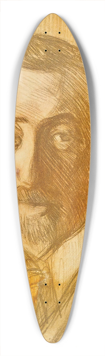 Magnus Enckell - Portrait of Chamberlain Hjalmar Linder 39.3 inch art pintail longboard deck