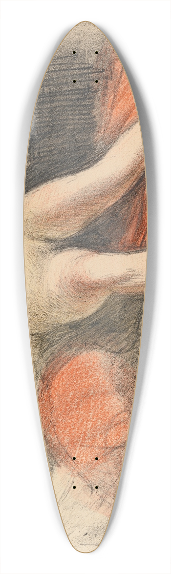Magnus Enckell - Reclining Nude 39.3 inch art pintail longboard deck