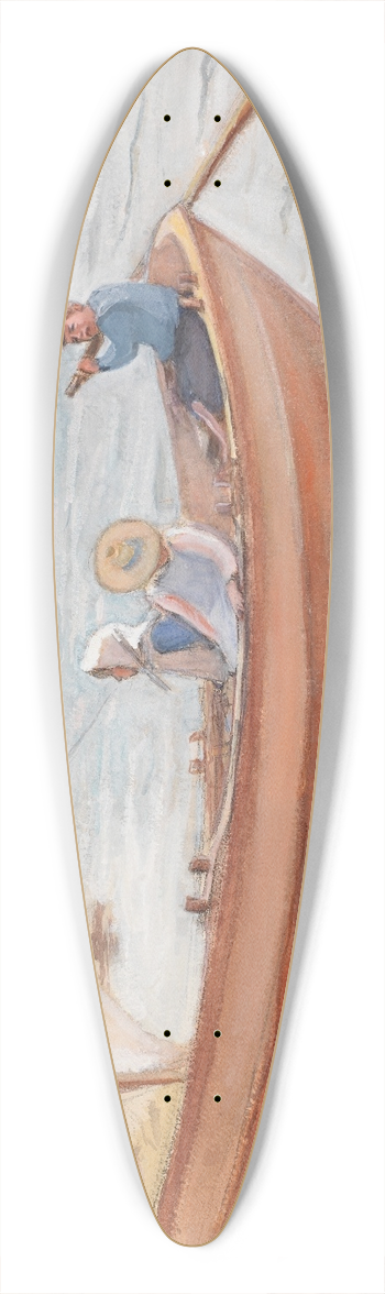 Magnus Enckell - Veneit rannalla 39.3 inch art pintail longboard deck