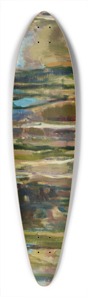 Magnus Enckell - View from Kaivopuisto 39.3 inch art pintail longboard deck