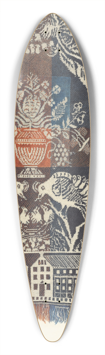 Magnus S. Fossum - Boston Town Coverlet 39.3 inch art pintail longboard deck