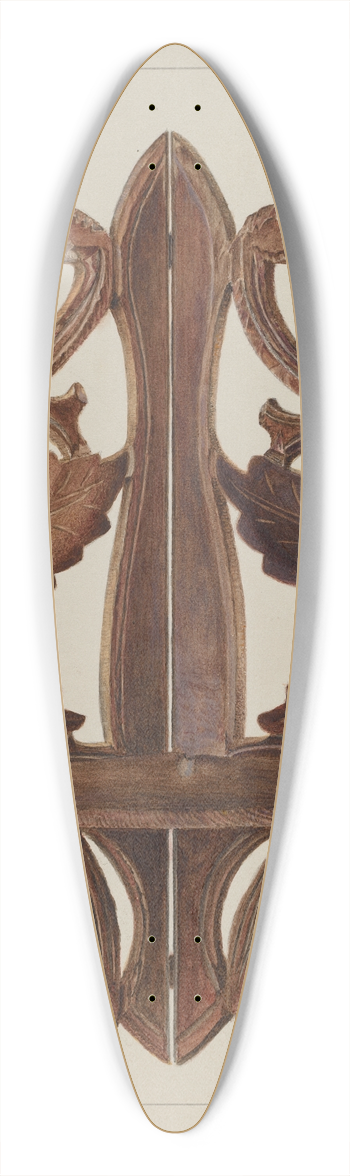 Magnus S. Fossum - Shelf (Corner Bracket) 39.3 inch art pintail longboard deck