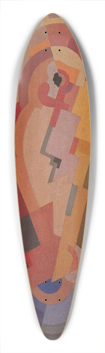 Mainie Jellett - Abstract Composition 39.3 inch art pintail longboard deck