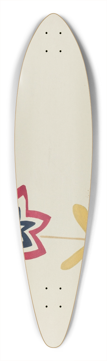 Majel G. Claflin - Colcha 39.3 inch art pintail longboard deck