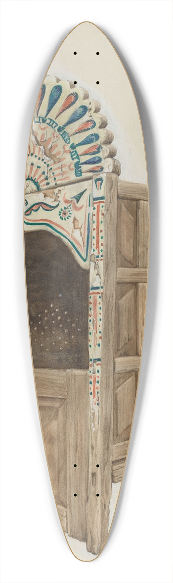 Majel G. Claflin - Confessional 39.3 inch art pintail longboard deck
