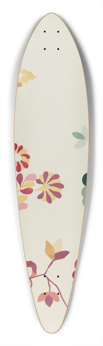 Majel G. Claflin - Detail of Bedspread Pattern 39.3 inch art pintail longboard deck
