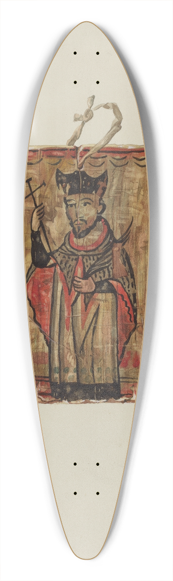 Majel G. Claflin - Retablo 39.3 inch art pintail longboard deck