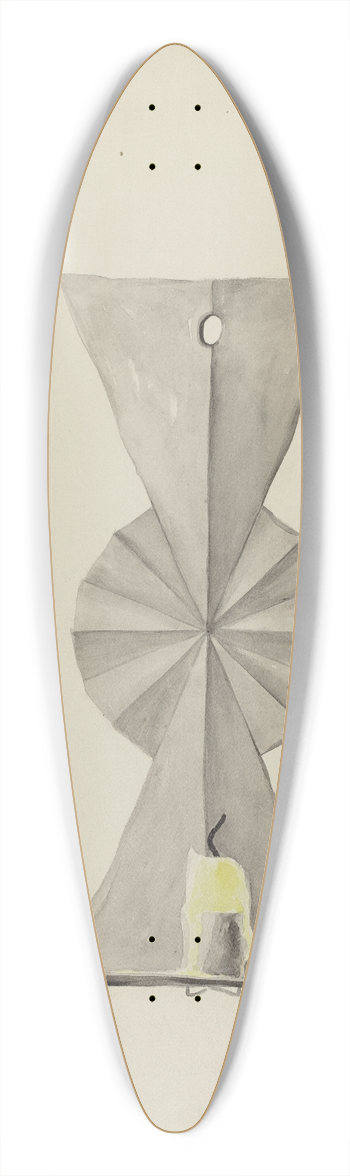 Majel G. Claflin - Tin Sconce 39.3 inch art pintail longboard deck