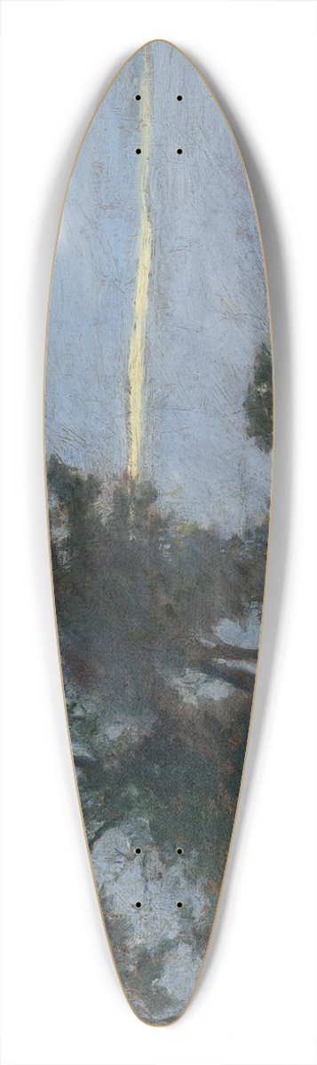 Maksymilian Gierymski - Landscape at sunrise 39.3 inch art pintail longboard deck