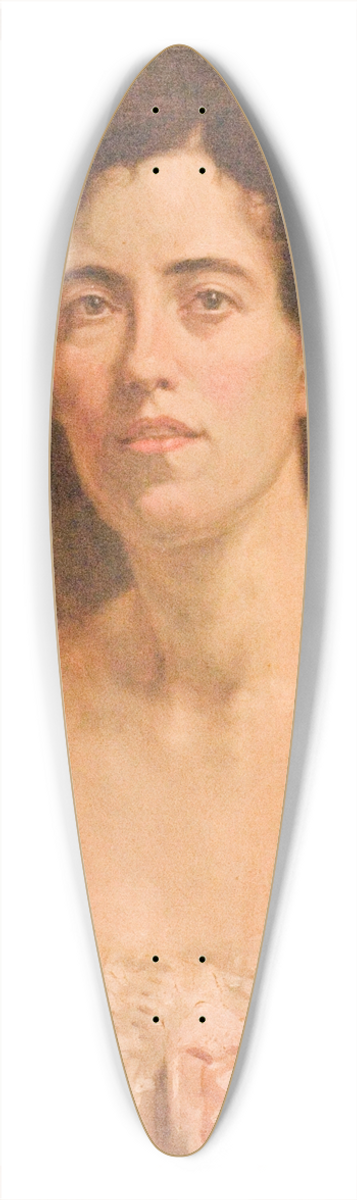 Manchershaw Fakirjee Pithawalla - Picture of a Lady 39.3 inch art pintail longboard deck
