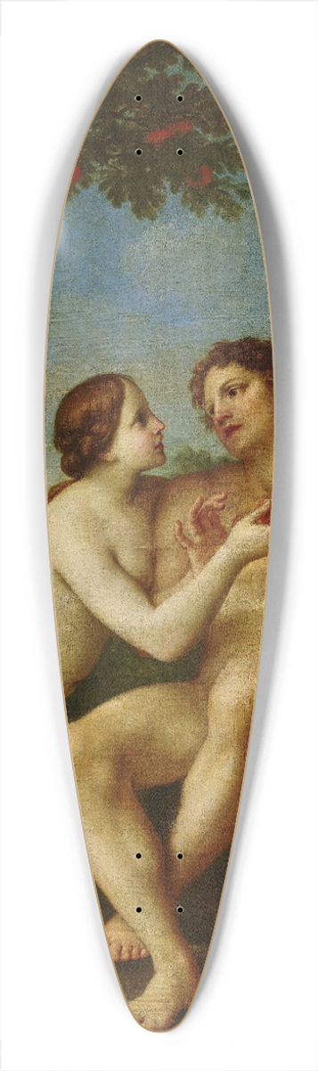 Marcantonio Franceschini - Adam and Eve 39.3 inch art pintail longboard deck